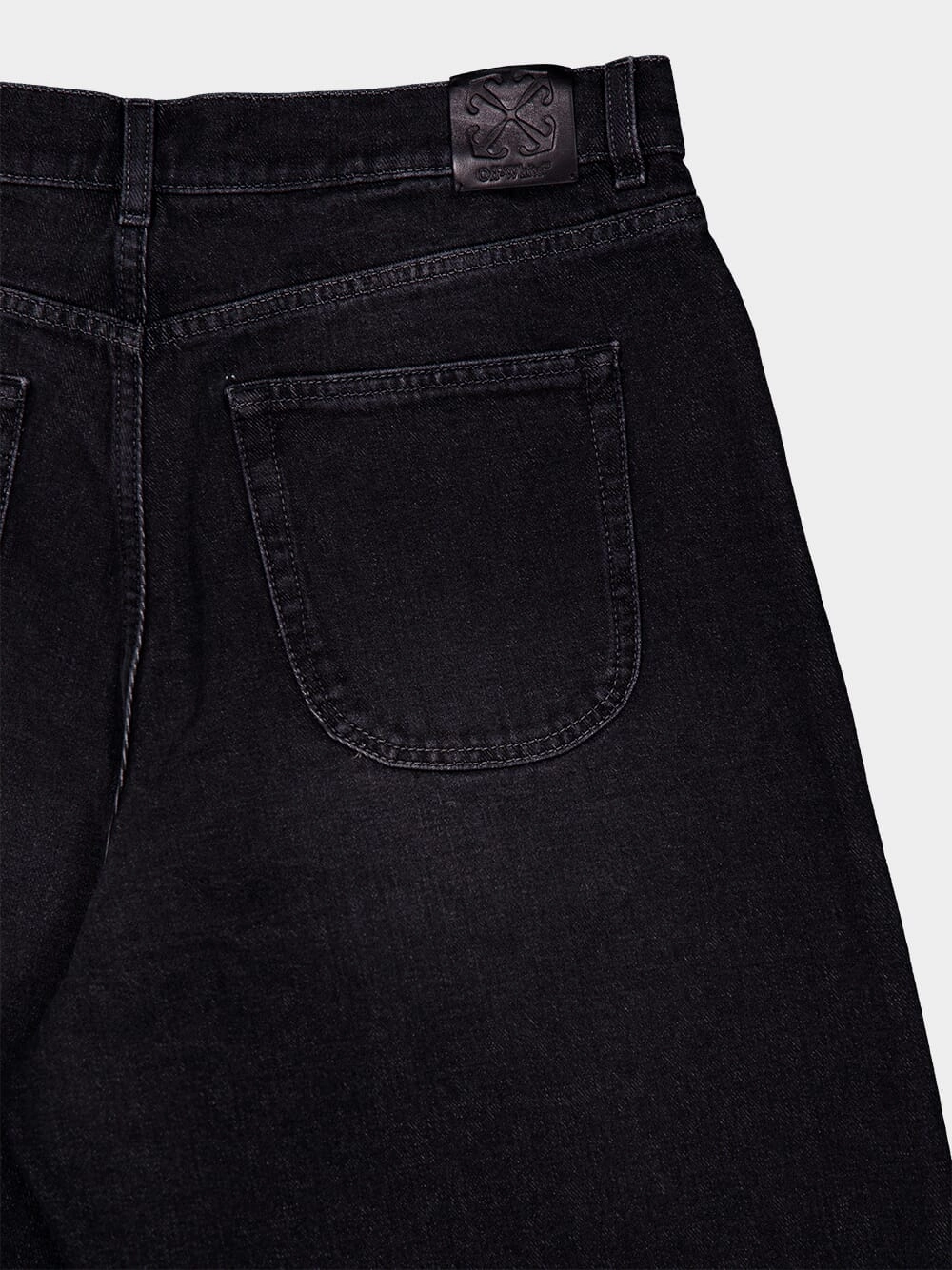 Eyelet Wide-Leg Jeans