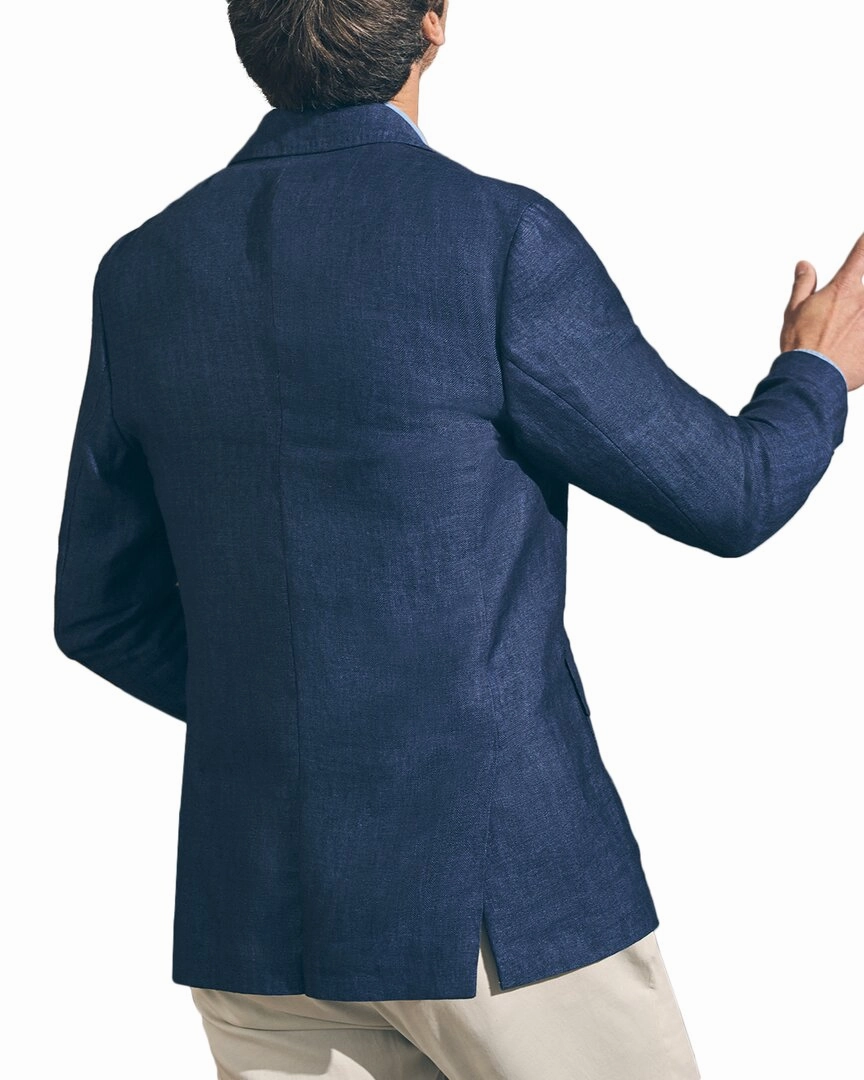 Faherty Reserve Herringbone Linen Blazer