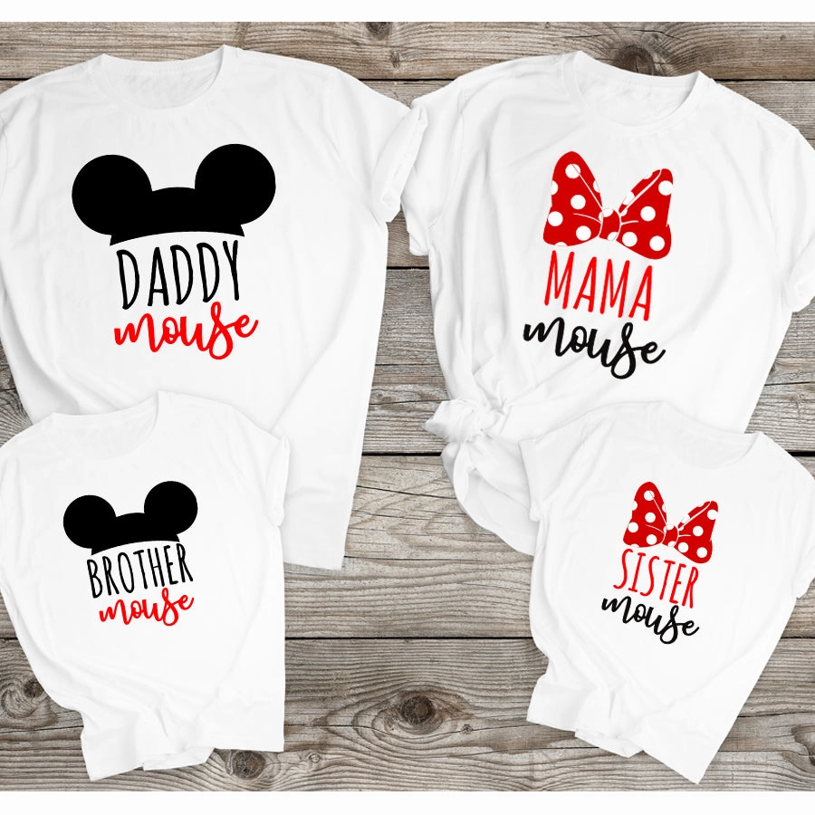 Family Magic Mouse Matching White T-Shirts Holiday Collection - holiday outfits clearance