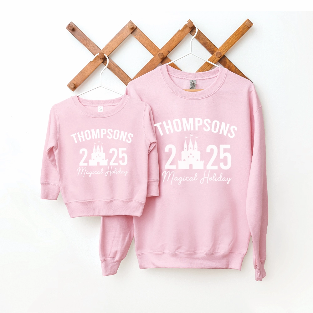 Family Magical Trip Summer Personalised Name & Year Sweatshirts