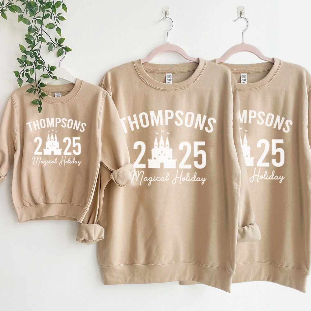 Family Magical Trip Summer Personalised Name & Year Sweatshirts