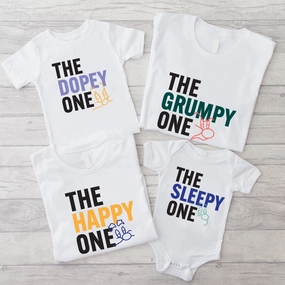 Family Traits Matching White T-shirts & Baby Vest Holiday Collection - holiday outfits clearance