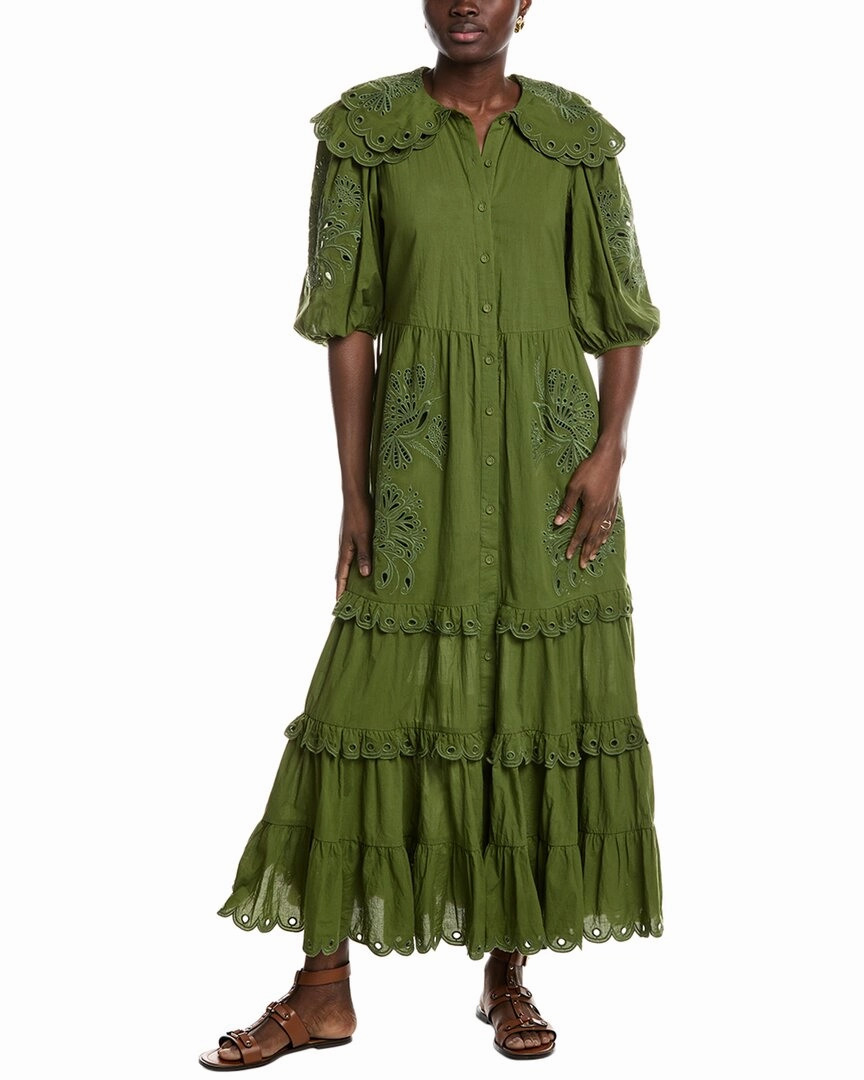FARM Rio Humming Bird Richelieu Maxi Dress