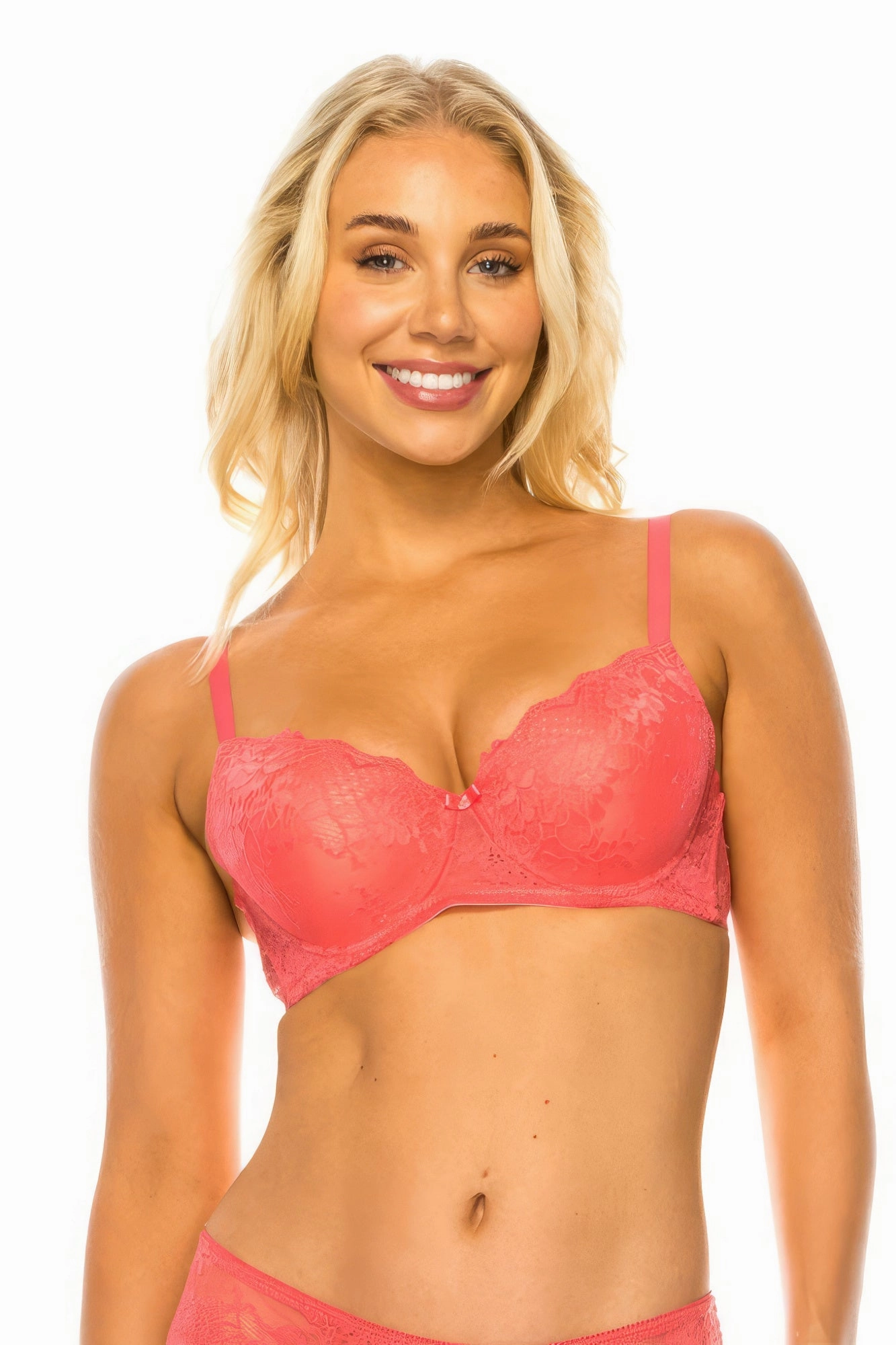 FASHNZFAB Women's Floral Lace Bra