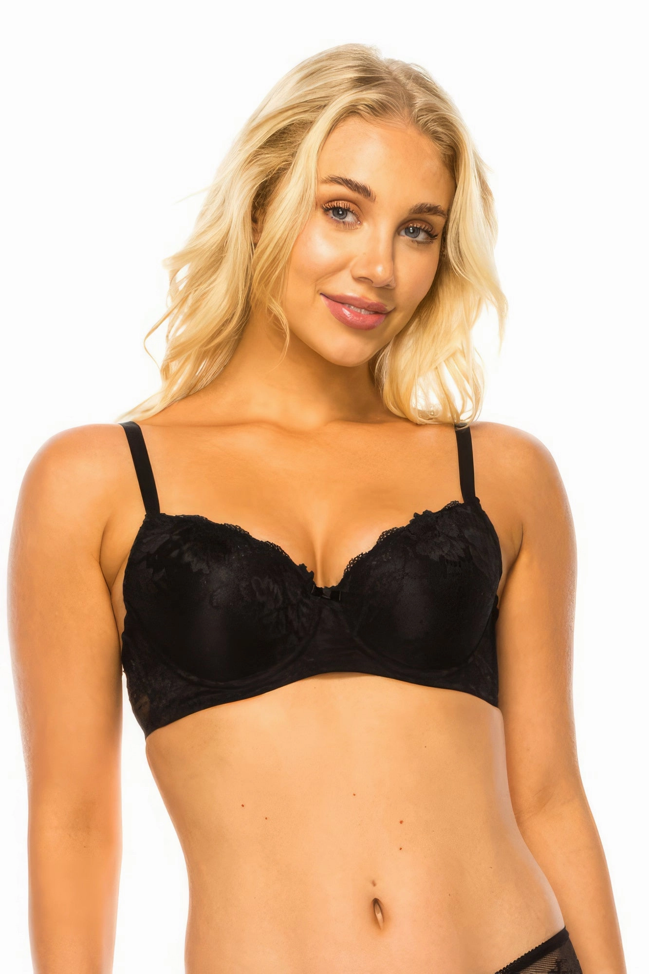FASHNZFAB Women's Floral Lace Bra