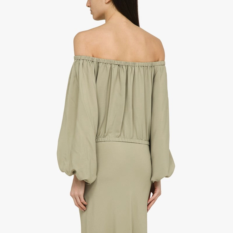 Federica Tosi Women's Sage Silk Blend Top