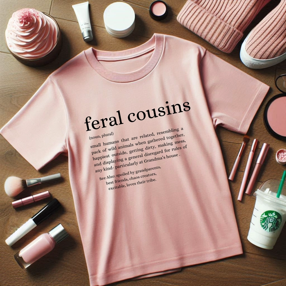 Feral Cousins Definition Kids Tee