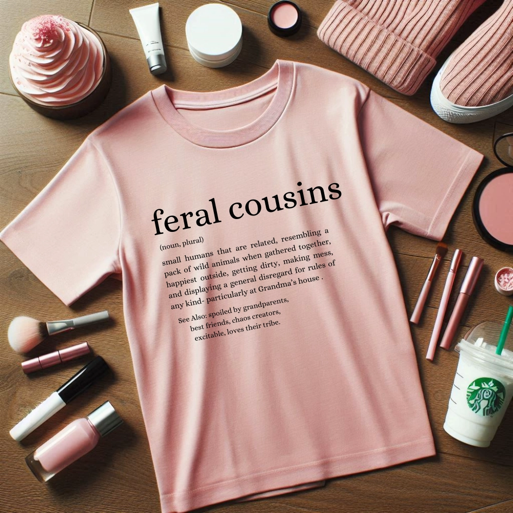 Feral Cousins Definition Kids Tee