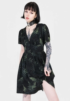 Fernery Button Up Corset Mini Dress Dresses Womens - women's dresses clearance