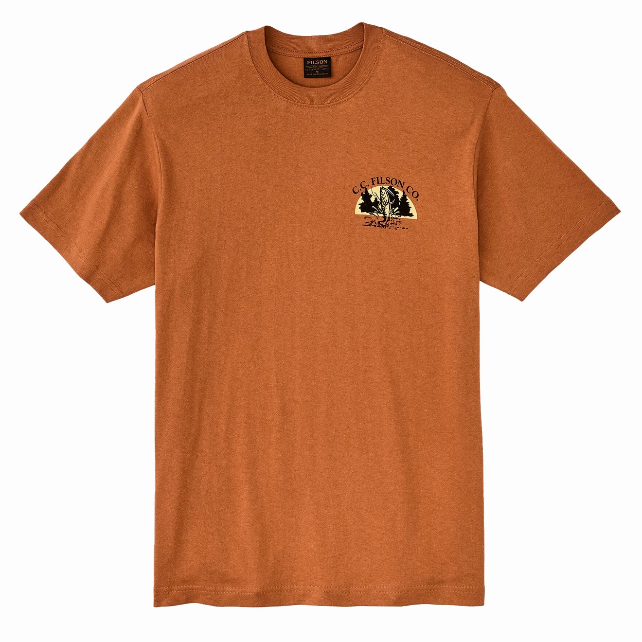 Filson S/S Frontier Graphic T-Shirt Bourbon / Tournament henley shirts online
