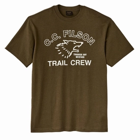 Filson S/S Frontier Graphic T-Shirt Military Olive / Trail henley shirts online