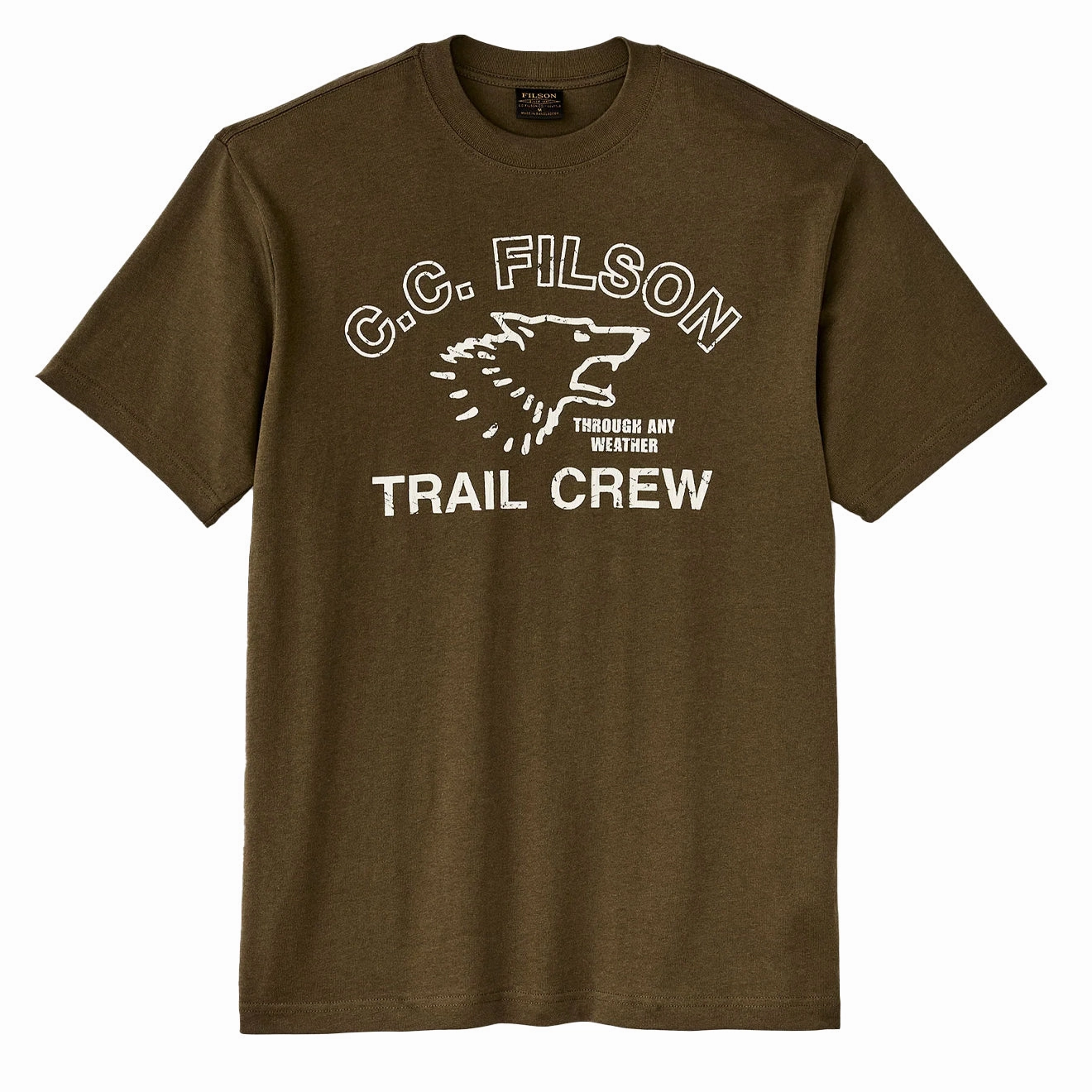 Filson S/S Frontier Graphic T-Shirt Military Olive / Trail henley shirts online