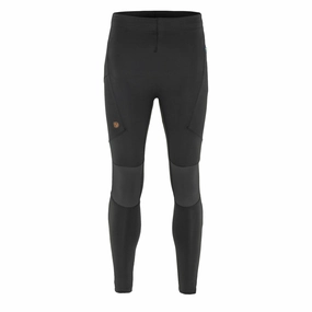 Fjallraven Abisko Trekking Tights Pro Black / Iron Grey mens joggers promo code