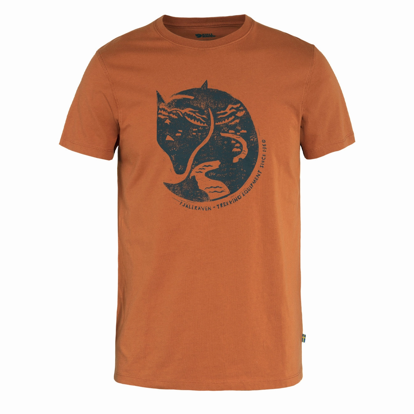 Fjallraven Arctic Fox T-Shirt Terracotta Brown henley shirts online