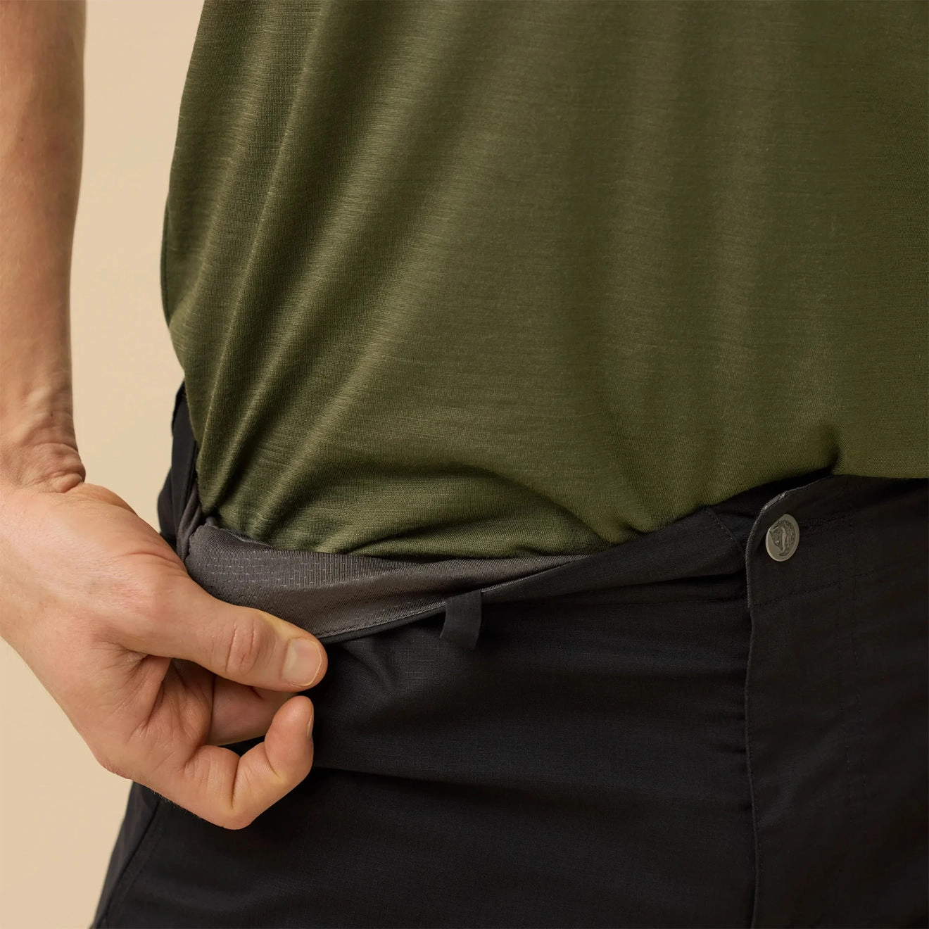 Fjallraven Hoja Hybrid Trousers Black