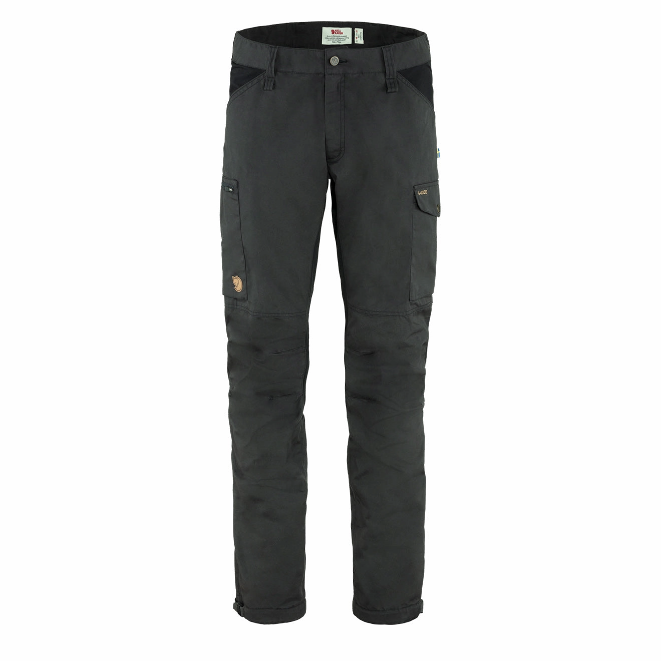 Fjallraven Kaipak Trousers Reg Leg Dark Grey / Black mens joggers promo code