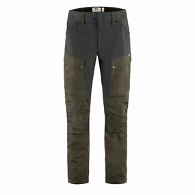 Fjallraven Keb Trousers Reg Leg Dark Olive / Dark Grey mens joggers promo code