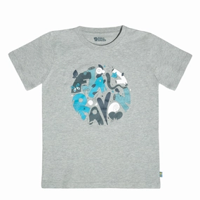 Fjallraven Kids Forest Findings T-Shirt Grey Melange henley shirts online