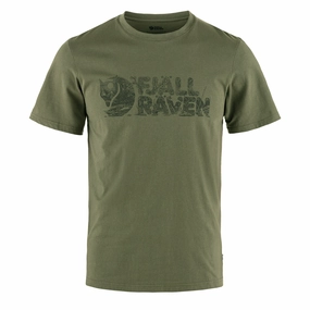 Fjallraven Lush Logo T-Shirt Laurel Green henley shirts online