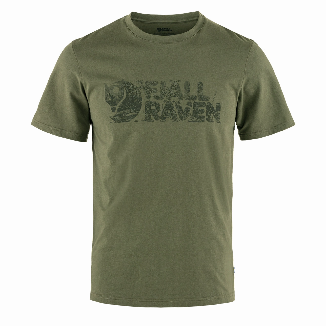 Fjallraven Lush Logo T-Shirt Laurel Green henley shirts online