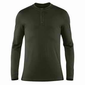 Fjallraven Singi Merino Henley Deep Forest henley shirts online