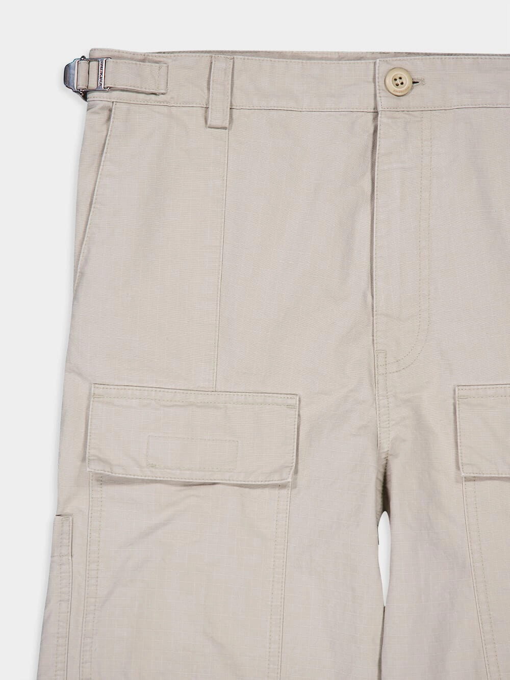 Flared Cotton Cargo Pants