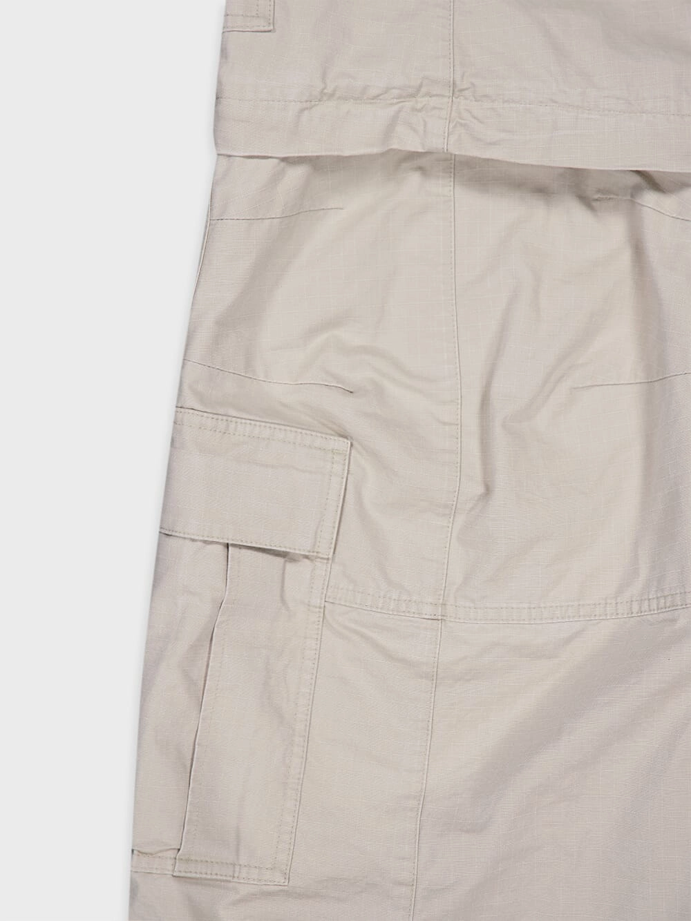 Flared Cotton Cargo Pants