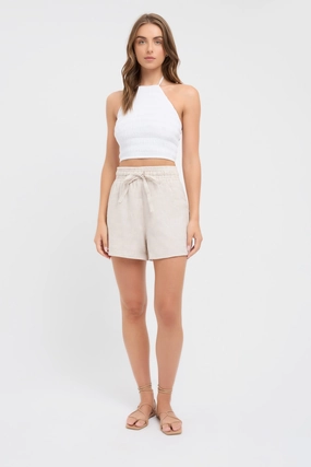 Flash Linen Shorts womens chinos discount