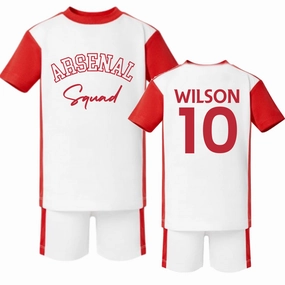 Footeez Arsenal Squad Personalised Team Kit Set Holiday Collection - holiday outfits clearance