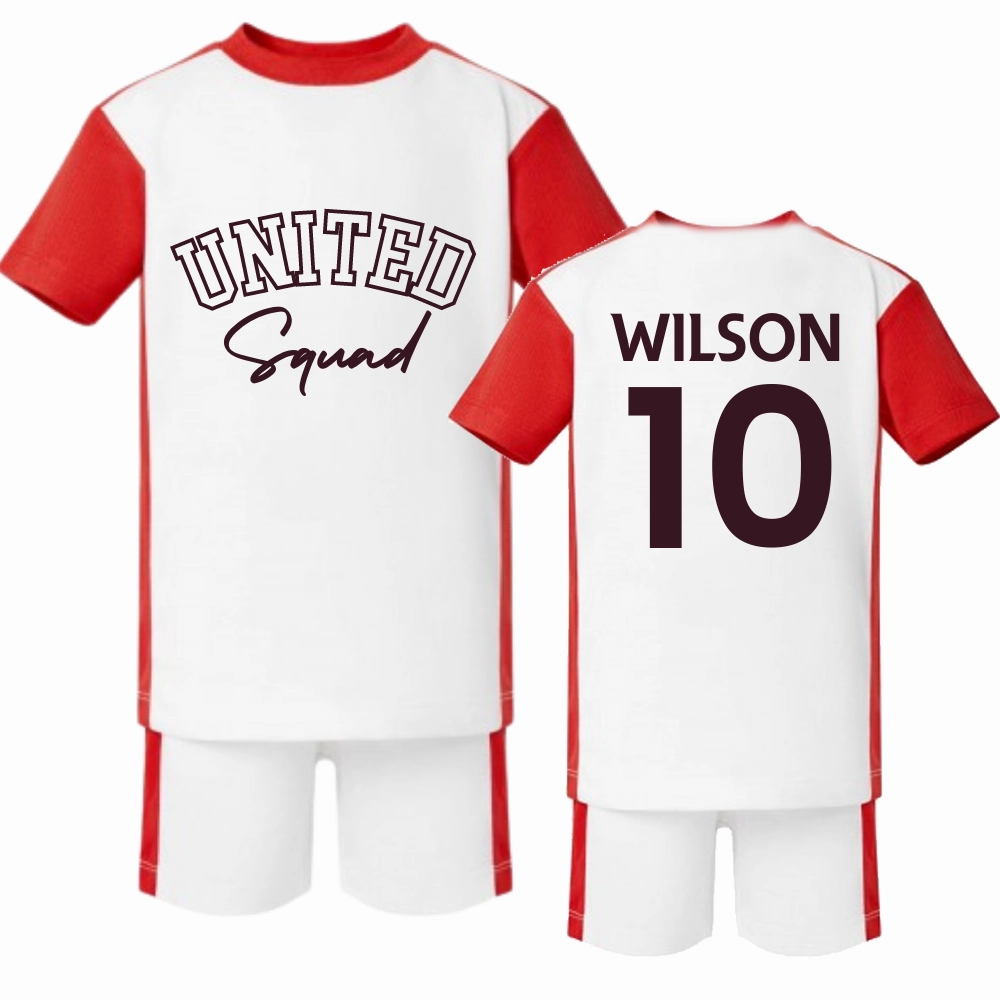 Footeez United Squad Personalised Team Kit Set Holiday Collection - holiday outfits clearance