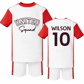 Footeez United Squad Personalised Team Kit Set Holiday Collection - holiday outfits clearance
