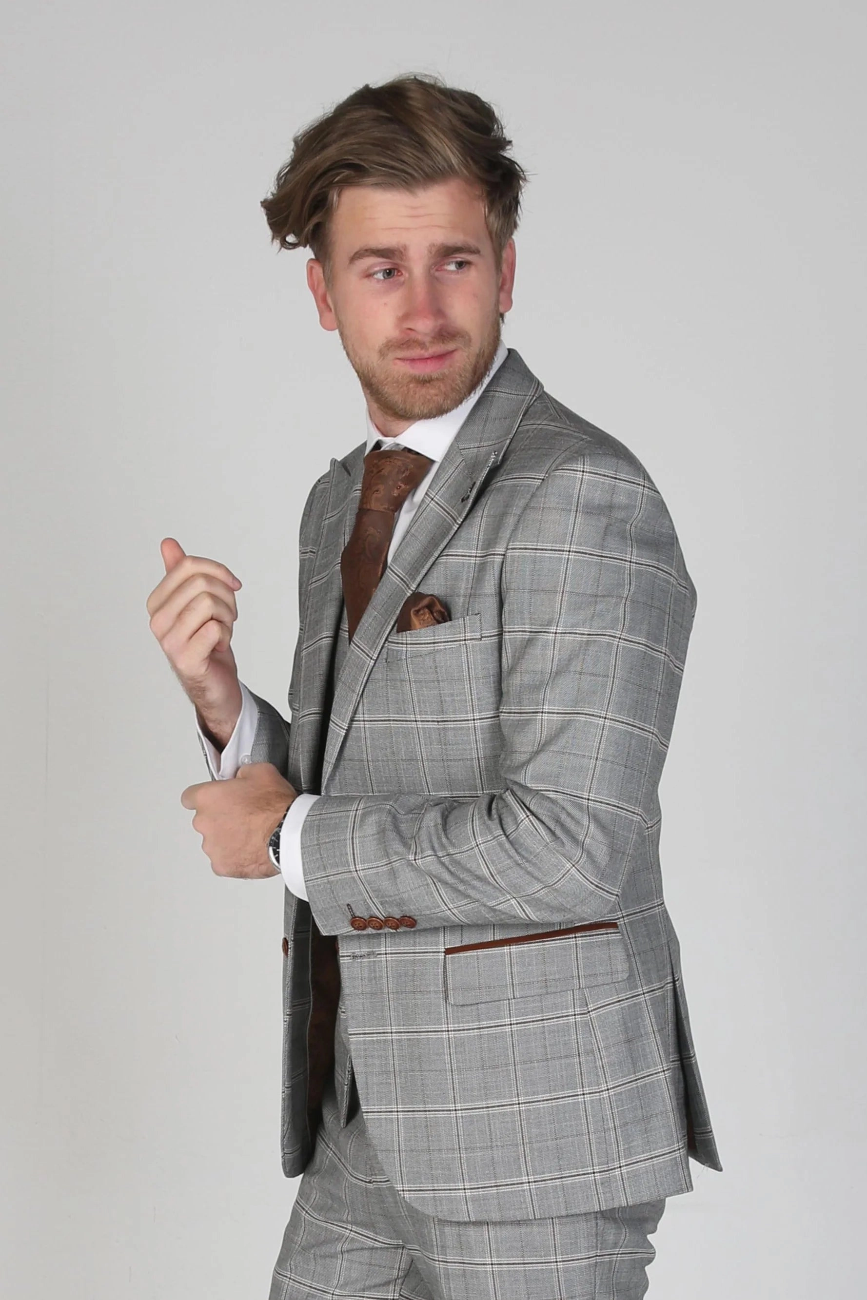 Francis - Check Blazer Formal Office Wear