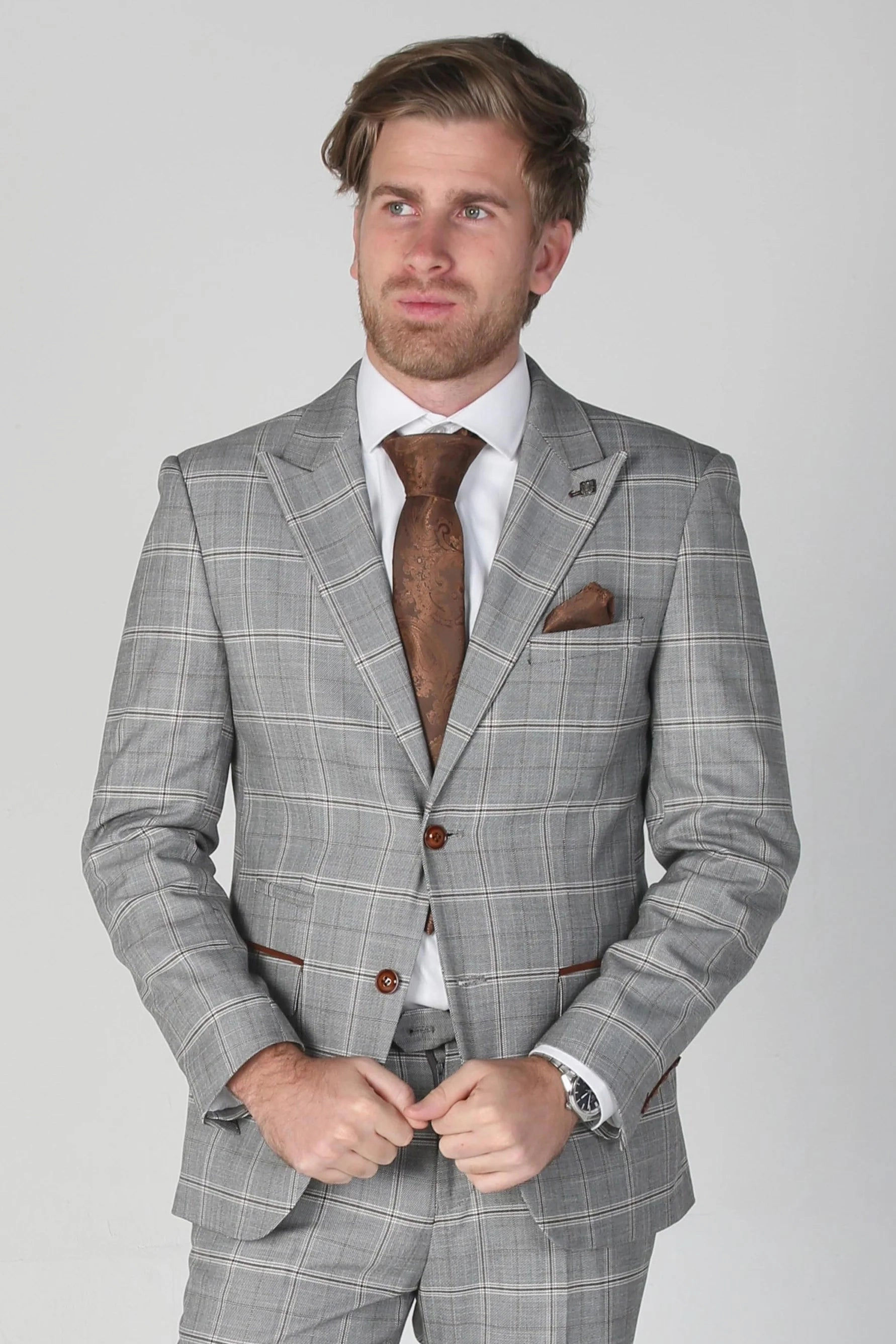 Francis - Check Blazer Formal Office Wear
