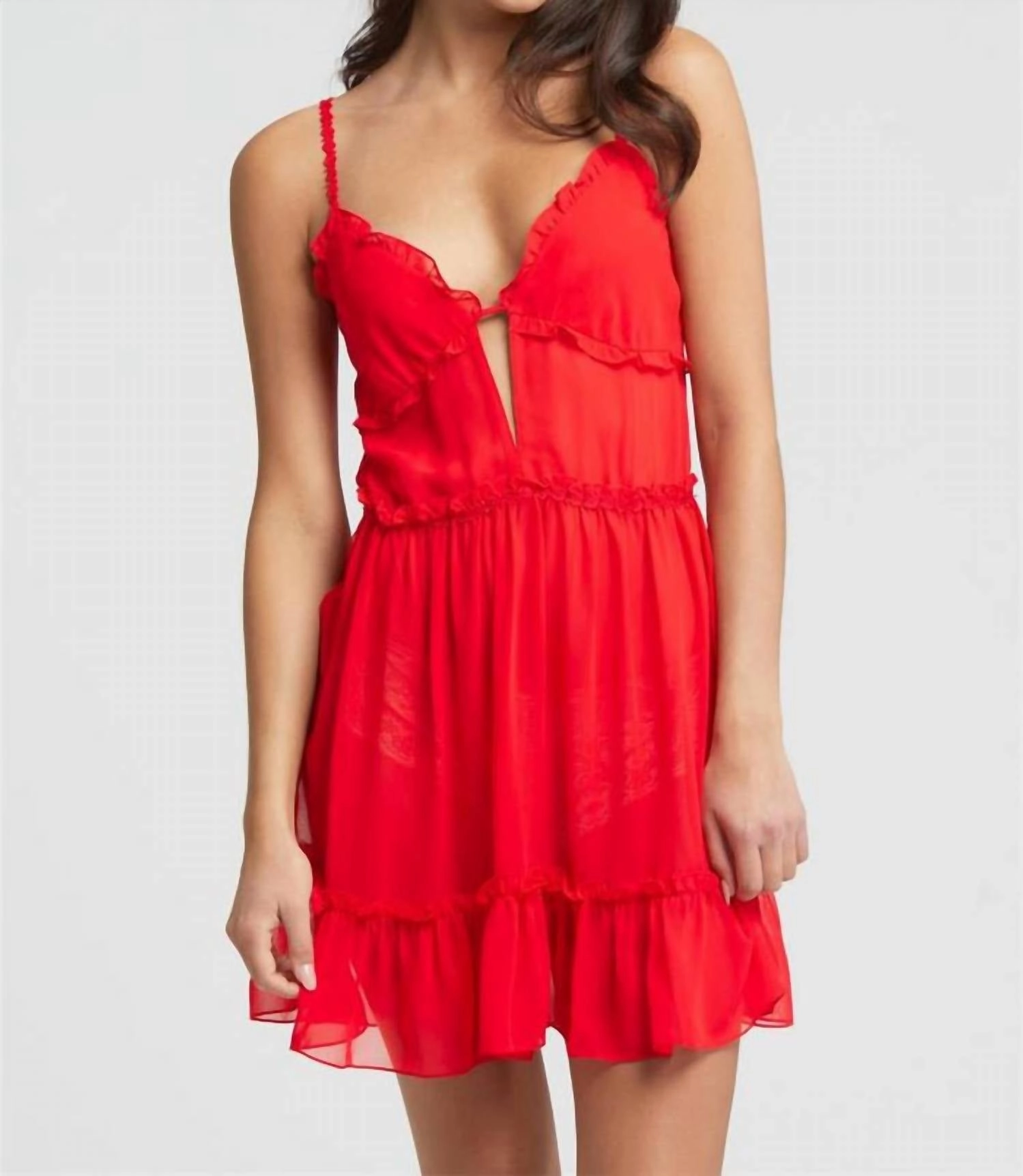 Frida Chemise In Cherry
