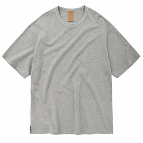 Frizmworks OG Double Rib Oversized Tee Melange Gray henley shirts online