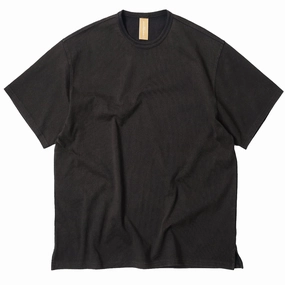 Frizmworks OG Vintage Dyeing Half Tee Black / Brown henley shirts online