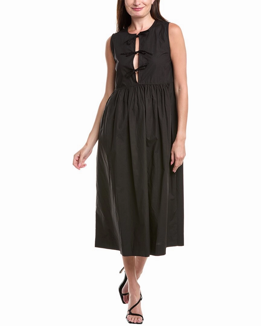 GANNI Poplin Midi Dress