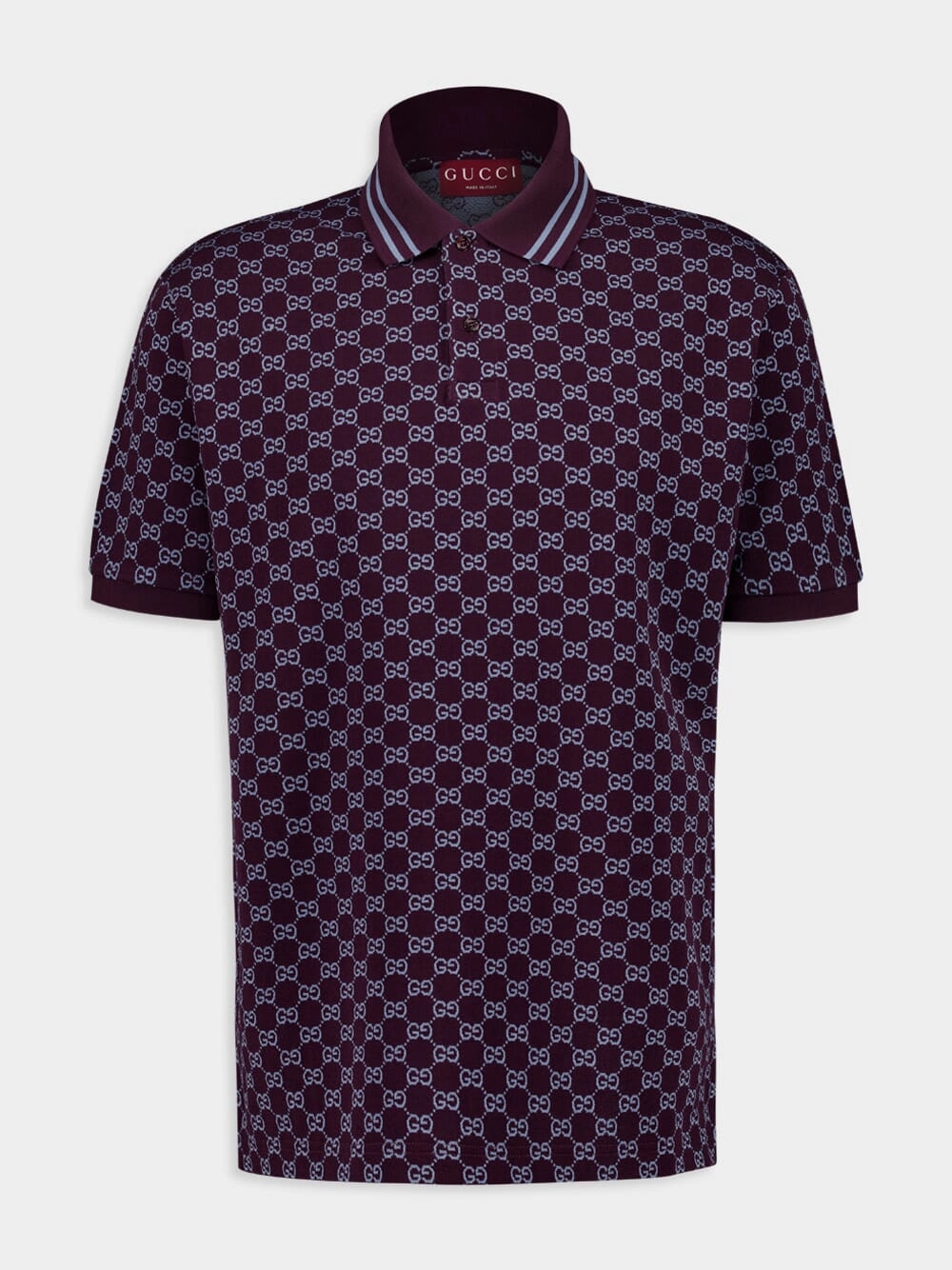 GG Cotton Jacquard Polo Shirt Tops Mens - men's t-shirts outlet