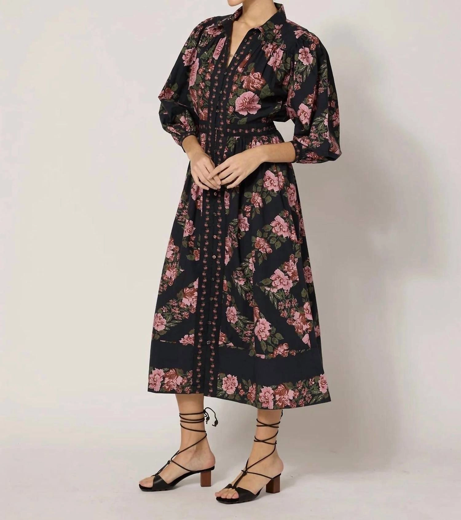 Gillian Midi Dress In Juliet
