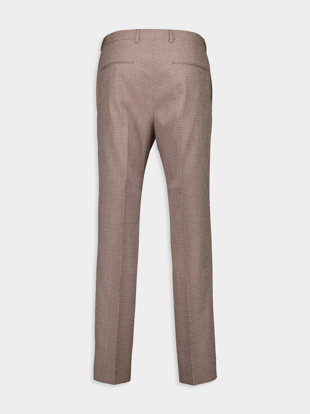 Gingham Wool Pants