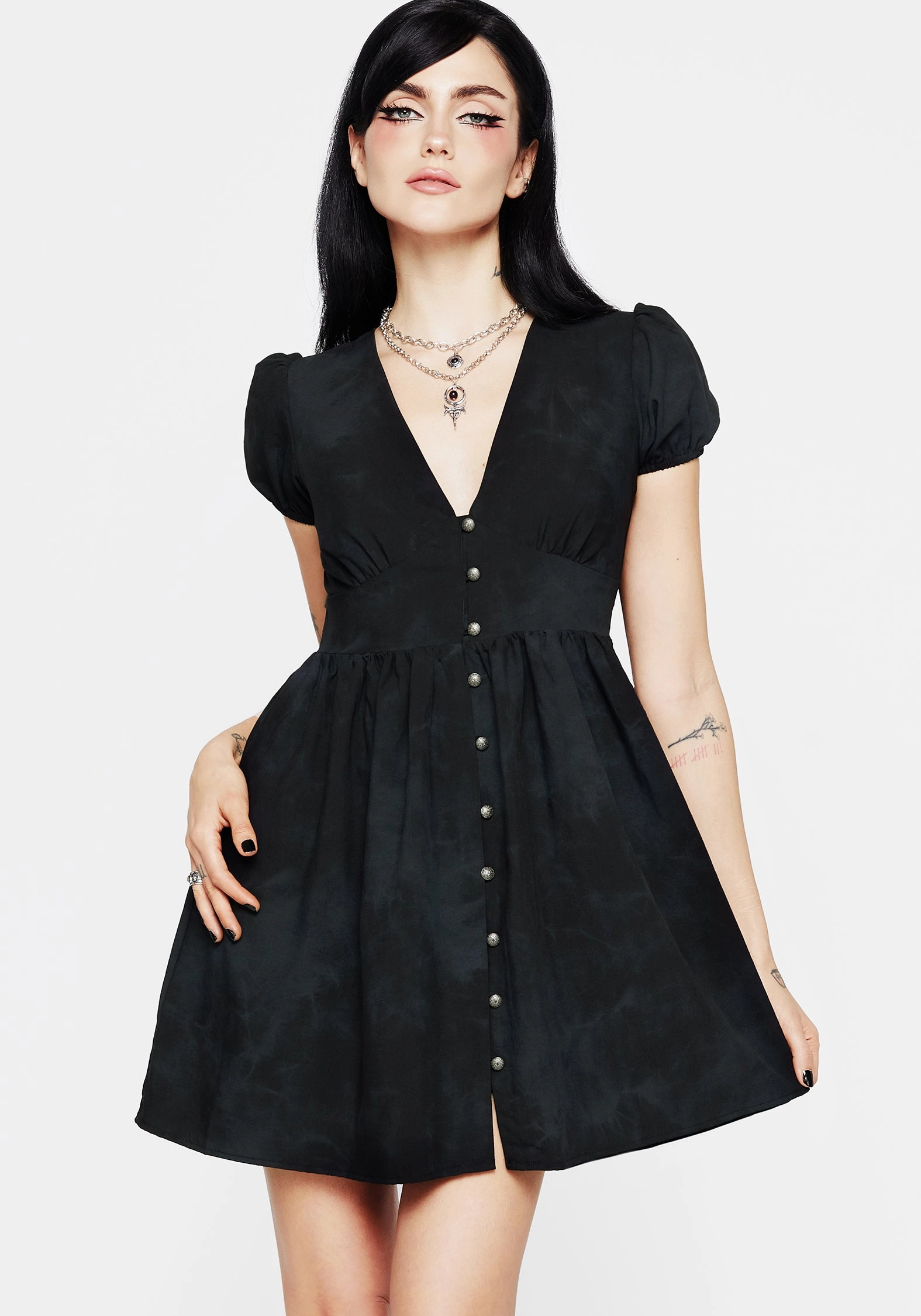 Gladys Button Up Mini Dress Dresses Womens - women's dresses clearance
