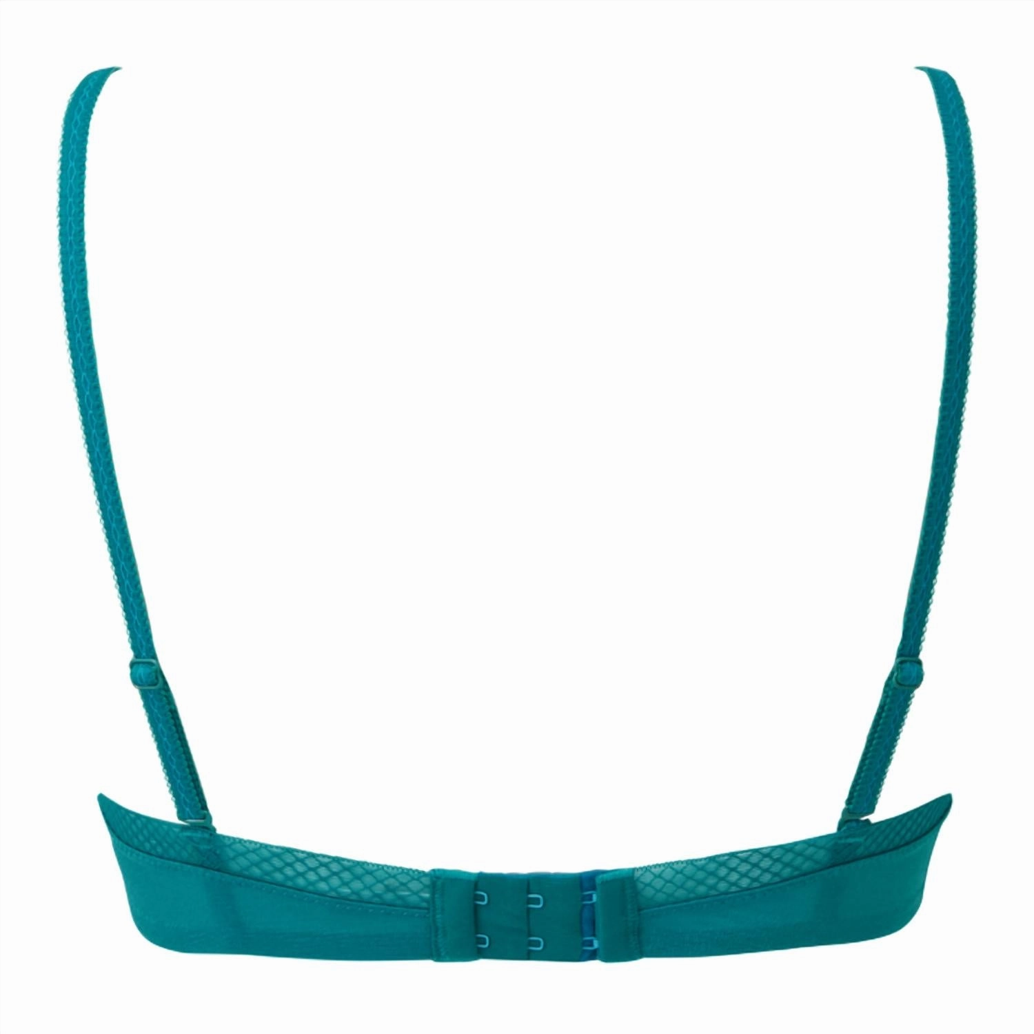 Glossie Sheer Bra In Emerald