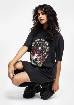 God's Flesh Graphic Print Tee Dress Dresses Womens - women's dresses clearance