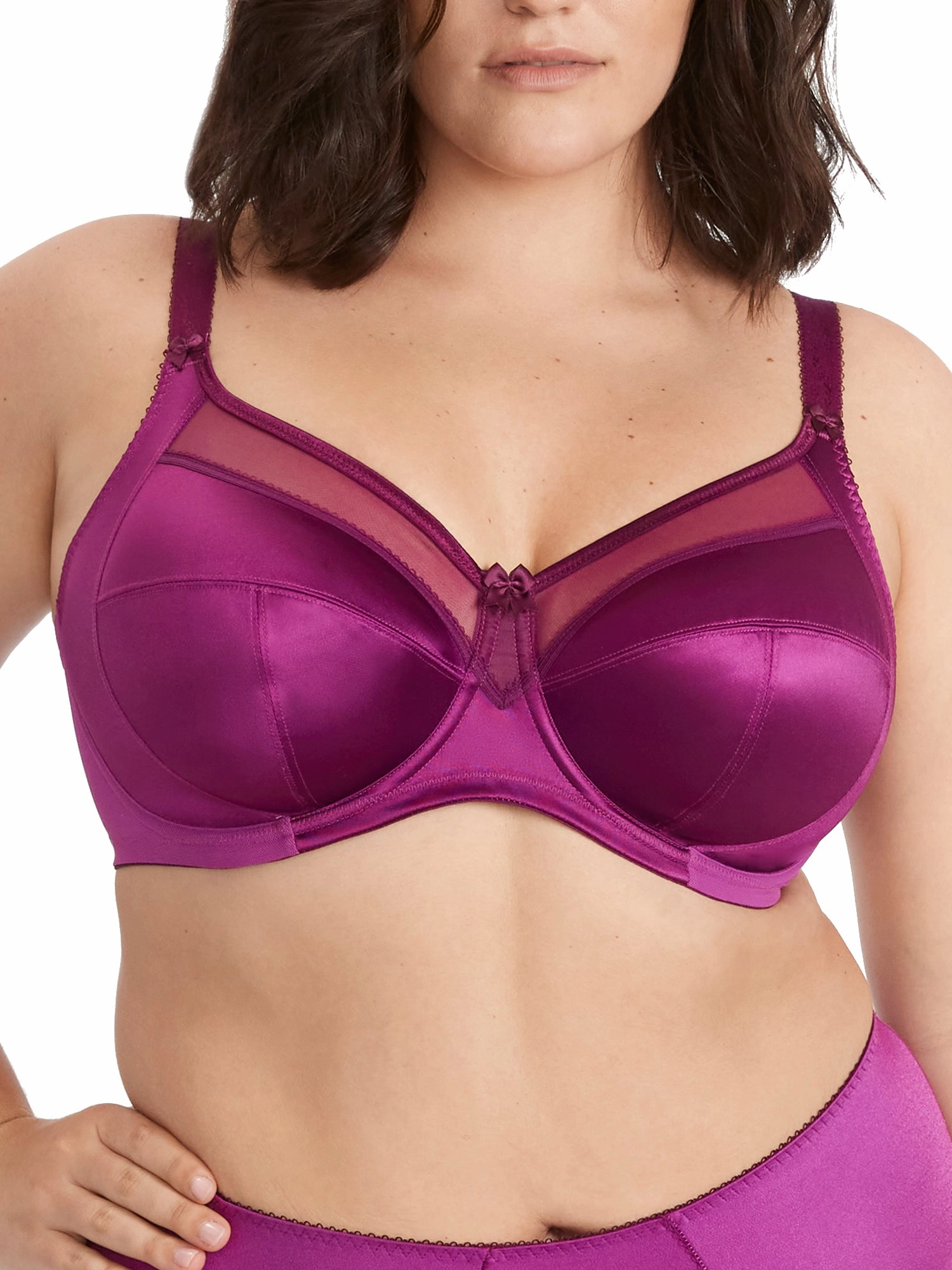 Goddess Women's Keira Satin Side Support Bra