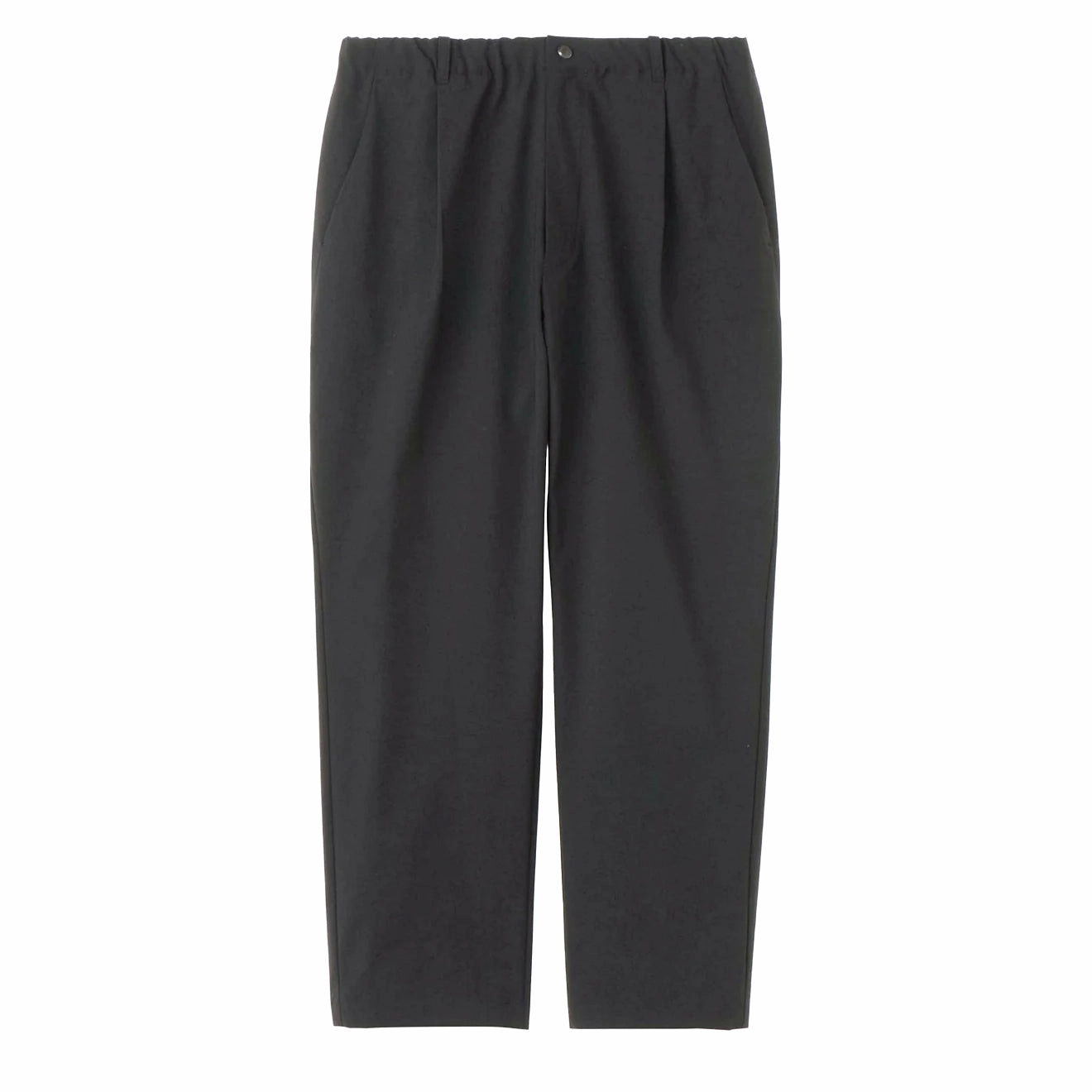 Goldwin One Tuck Tapered Light Pants Black mens joggers promo code
