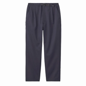 Goldwin One Tuck Tapered Stretch Pants Dark Navy mens joggers promo code