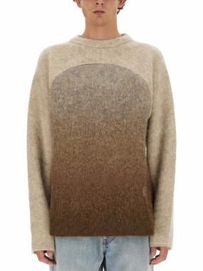 Gradient Mohair Blend Knit With Relaxed Silhouette designer sweaters outlet