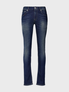 Graffiti Denim Jeans in Washed Blue Bottoms Mens - cheap mens shorts online