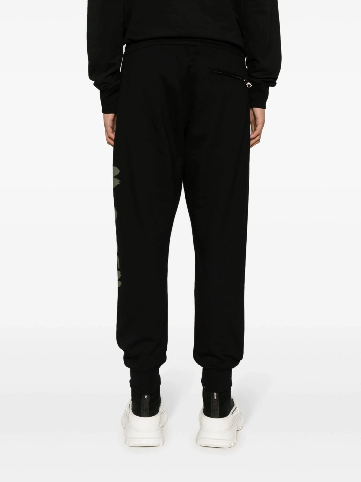 Graffiti-Print Cotton Track Pants