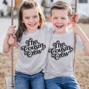 Grandma's House- The Cousin Crew T-Shirts- Grey Holiday Collection - vacation wear sale
